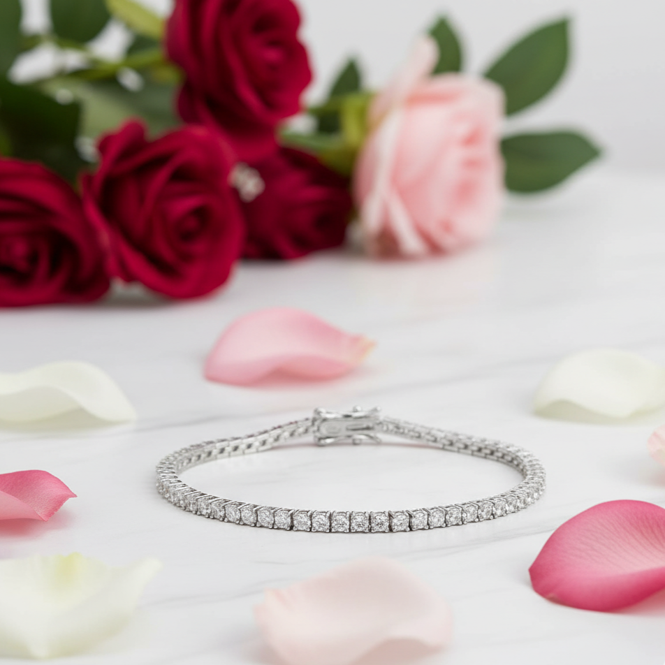 4mm Diamond Tennis Bracelet-Black Diamonds New York