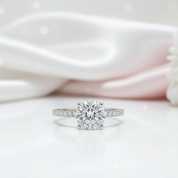 5.0 Ct Round Brilliant Cut Diamond Engagement Ring-Black Diamonds New York