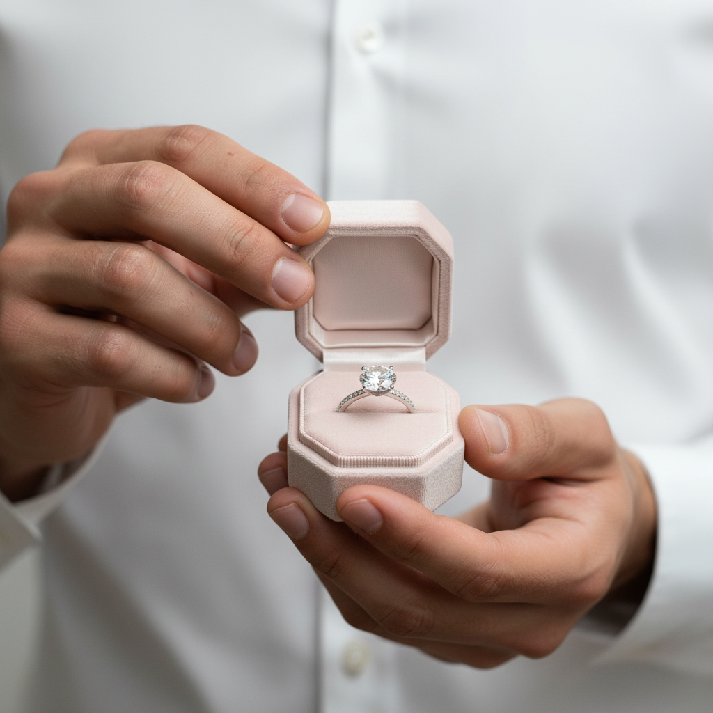 5.0 Ct Round Brilliant Cut Diamond Engagement Ring-Black Diamonds New York