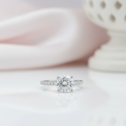 5.0 Ct Round Brilliant Cut Diamond Option Engagement Ring-Black Diamonds New York
