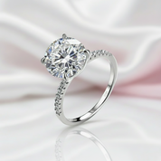 5.0 Ct Diamond Classic Engagement Ring-Black Diamonds New York