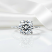 5.0 Ct Diamond Classic Engagement Ring-Black Diamonds New York