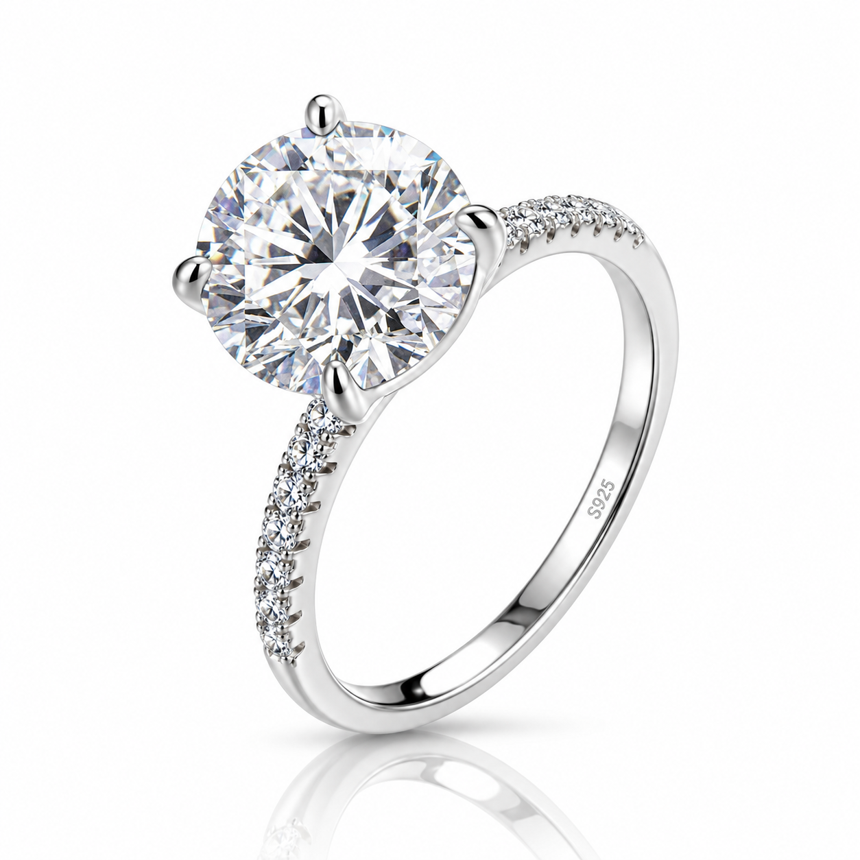 5.0 Ct Diamond Option Classic Engagement Ring-Black Diamonds New York