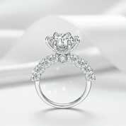 5.0 Ct Hundred Face Cut Diamond Option Engagement Ring-Black Diamonds New York