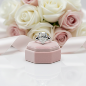 5.0 Ct Pear Cut Diamond Option Solitaire Engagement Ring-Black Diamonds New York