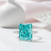 5.0 Ct Radiant Cut Diamond Engagement Ring-Black Diamonds New York