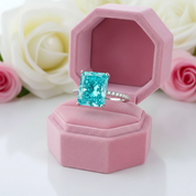 5.0 Ct Radiant Cut Diamond Engagement Ring-Black Diamonds New York