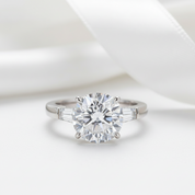 5.0 Ct Round Cut Diamond Option Engagement Ring-Black Diamonds New York