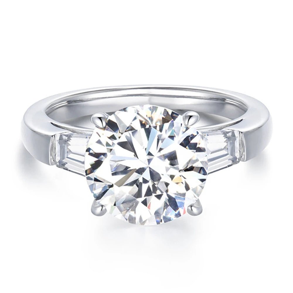 5.0 Ct Round Cut Diamond Option Engagement Ring-Black Diamonds New York