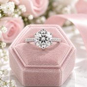 5.0 Ct Round Cut Diamond Option Engagement Ring-Black Diamonds New York