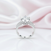 5.0 Ct Round Cut Full Diamond Ring-Black Diamonds New York