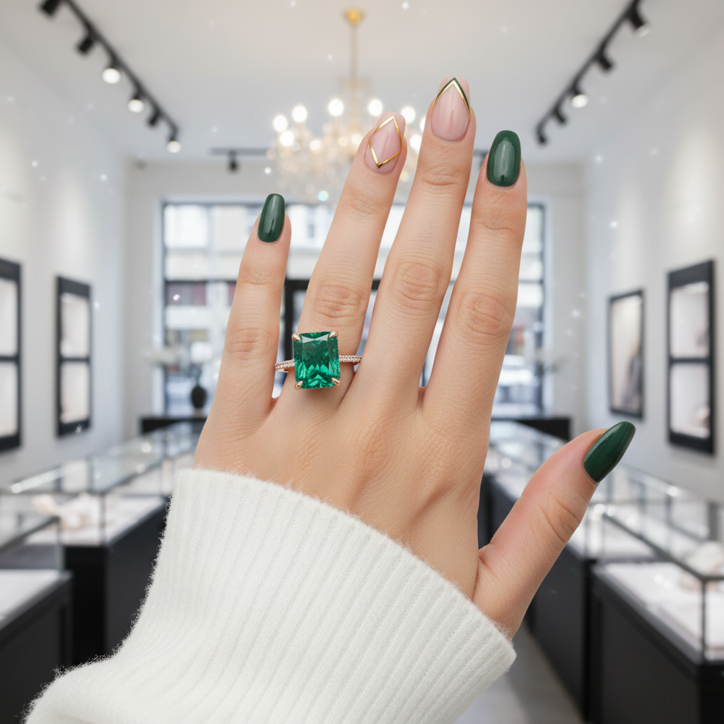 5.0ct Paraiba Tourmaline Radiant Cut Engagement Ring-Black Diamonds New York