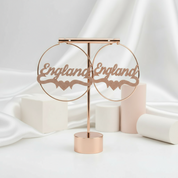 50-100MM Custom Name Hoop Earrings-Black Diamonds New York