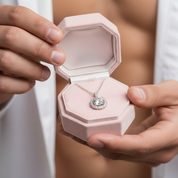 5/10ct Classic Round Bag Diamond Pendant Necklace-Black Diamonds New York