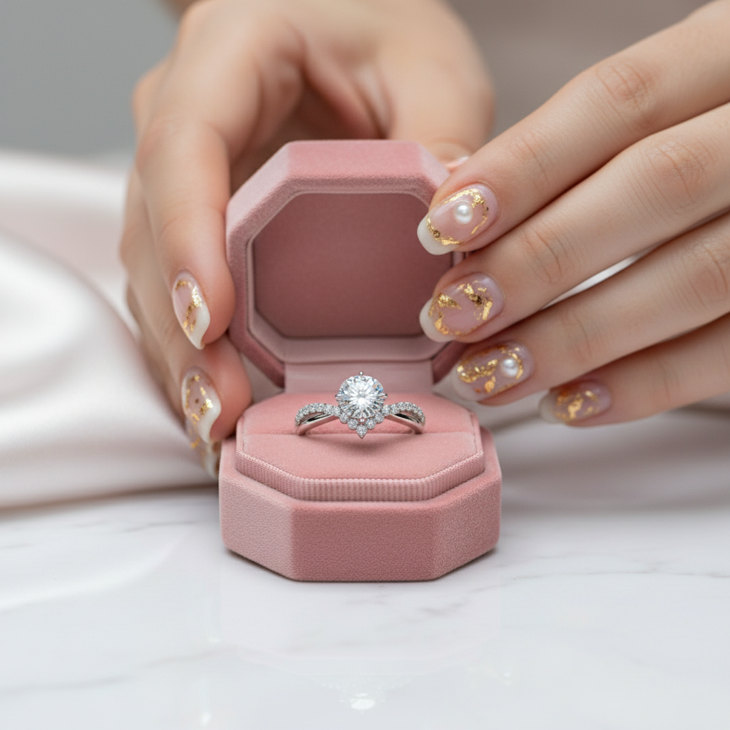 Classic 1.0 Ctw Diamond V-Shaped Engagement Ring-Black Diamonds New York