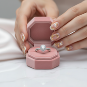 Classic 1.0 Ctw Diamond V-Shaped Engagement Ring-Black Diamonds New York