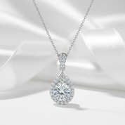 5ct Diamond Water Drop Pendant Necklace-Black Diamonds New York