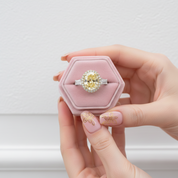 5ct Luxury Oval Yellow Diamond Ring