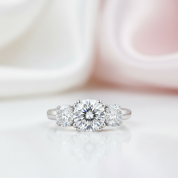 5ct Three Stone Diamond Option Ring-Black Diamonds New York