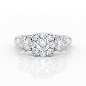 5ct Three Stone Diamond Option Ring-Black Diamonds New York