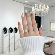 5mm 0.5Ct D Color VVS Diamond Solitaire Engagement Ring-Black Diamonds New York