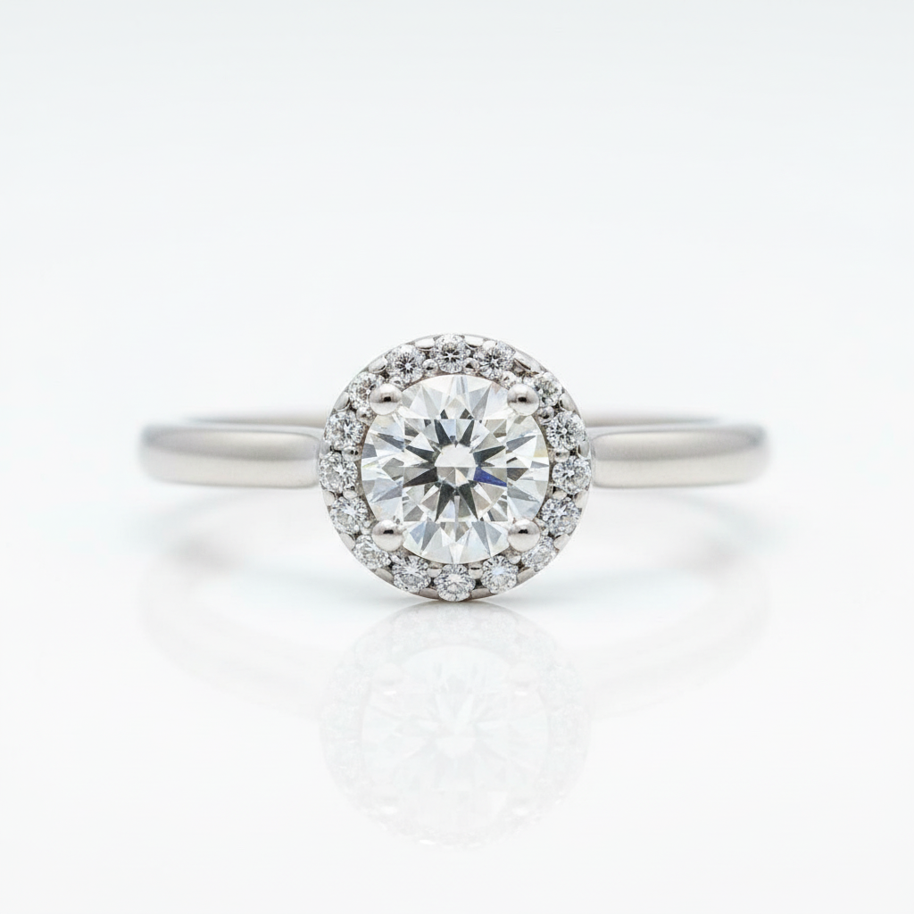 5MM 0.5ct Round Cut Diamond Option Adjustable Engagement Ring-Black Diamonds New York