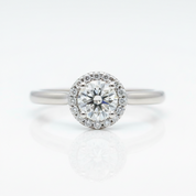5MM 0.5ct Round Cut Diamond Option Adjustable Engagement Ring-Black Diamonds New York