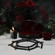 5mm Black Diamond Option Gothic Necklace-Black Diamonds New York
