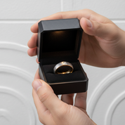 Dome Brushed Finished Tungsten Wedding Band with Diamond Option-Black Diamonds New York