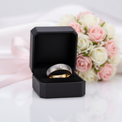 Dome Brushed Finished Tungsten Wedding Band with Diamond Option-Black Diamonds New York