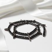 5mm Black Diamond Option Gothic Necklace-Black Diamonds New York