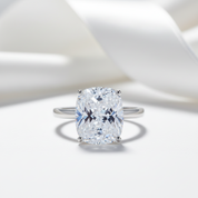 6.0 Ct Cushion Cut Diamond Option Wedding Anniversary Solitaire Ring-Black Diamonds New York