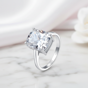 6.0 Ct Cushion Cut Diamond Option Wedding Anniversary Solitaire Ring-Black Diamonds New York