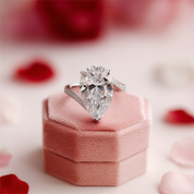 6.50 ct Pear-Cut Diamond Engagement Ring-Black Diamonds New York