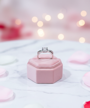 6.5mm D-F Color VVS-FL 4 Prong Round Cut Diamond Engagement Ring-Black Diamonds New York