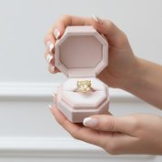 6.0ct Heart Cut Yellow Sapphire Rose Gold Engagement Ring-Black Diamonds New York