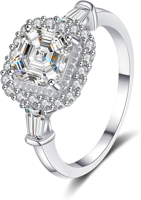2.0 Ct Cushion Cut Diamond Halo Engagement Ring-Black Diamonds New York