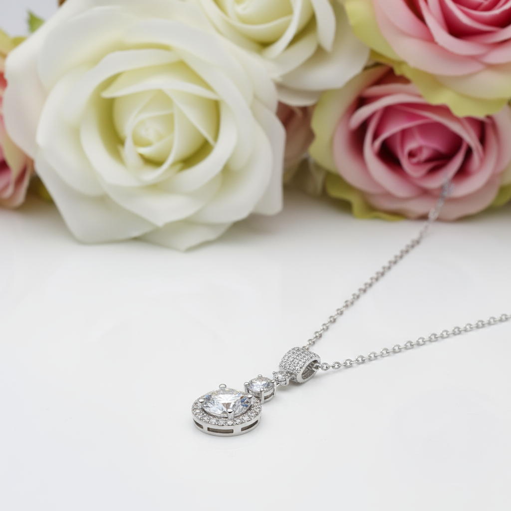 6.1 Ct Diamond Sweater Collarbone Chain Necklace-Black Diamonds New York