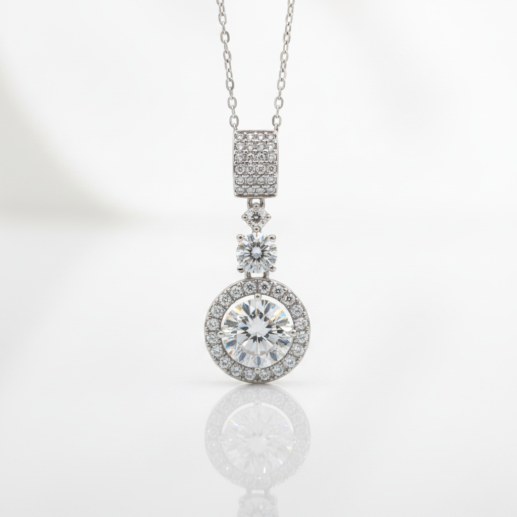 6.1 Ct Diamond Option Sweater Collarbone Chain Necklace-Black Diamonds New York