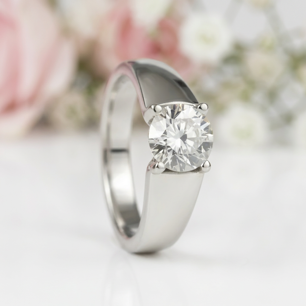 6.5mm 1 Carat Round Cut Diamond Option Men's Ring-Black Diamonds New York