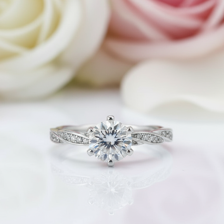 6.5mm 1.0Ct Diamond Wedding Ring-Black Diamonds New York