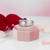 6.5mm 1Ct D Color Diamond Men's Ring-Black Diamonds New York