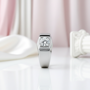 6.5mm 1Ct D Color Diamond Option Men's Ring-Black Diamonds New York