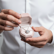 6.5mm 1CT Round Cut Diamond Pendant Necklace-Black Diamonds New York