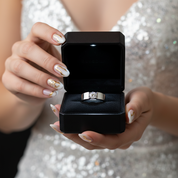 6.5mm Round Diamond Option Antique Men's Ring-Black Diamonds New York