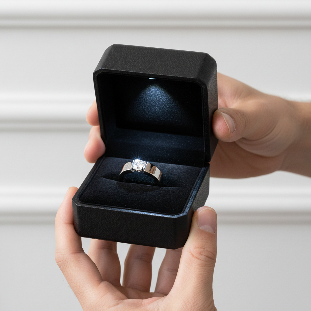 6.5mm Round Diamond Option Antique Men's Ring-Black Diamonds New York