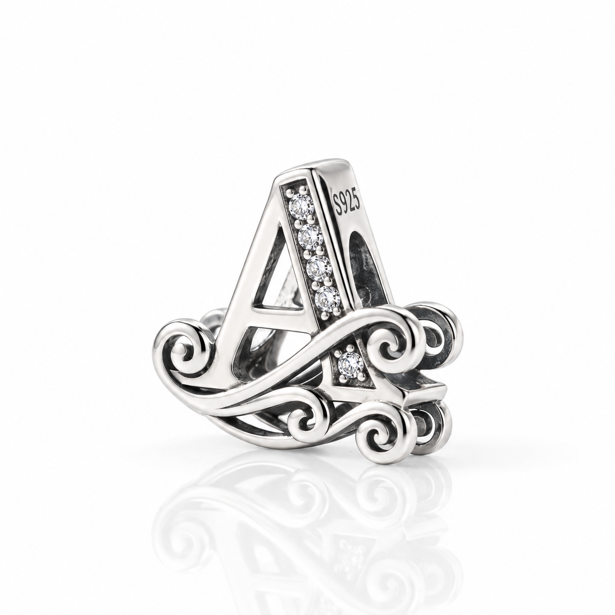Vintage Letter A to Z Charms-Black Diamonds New York