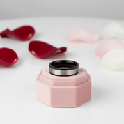 6mm Black & Silver Tungsten Wedding Band-Black Diamonds New York