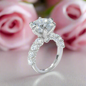 7.3 Ctw Round Diamond Engagement Ring-Black Diamonds New York