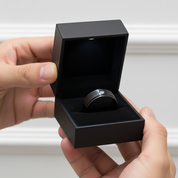 7mm Black Titanium Men's Wedding Band with Diamond Option-Black Diamonds New York